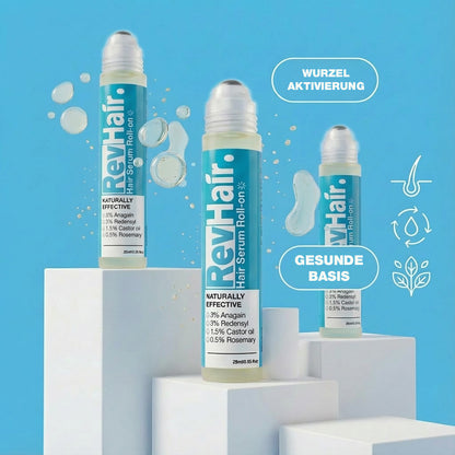 RevHair Haarserum 3er Pack - Effektive Roll-on Lösung für dickeres, gesünderes Haar