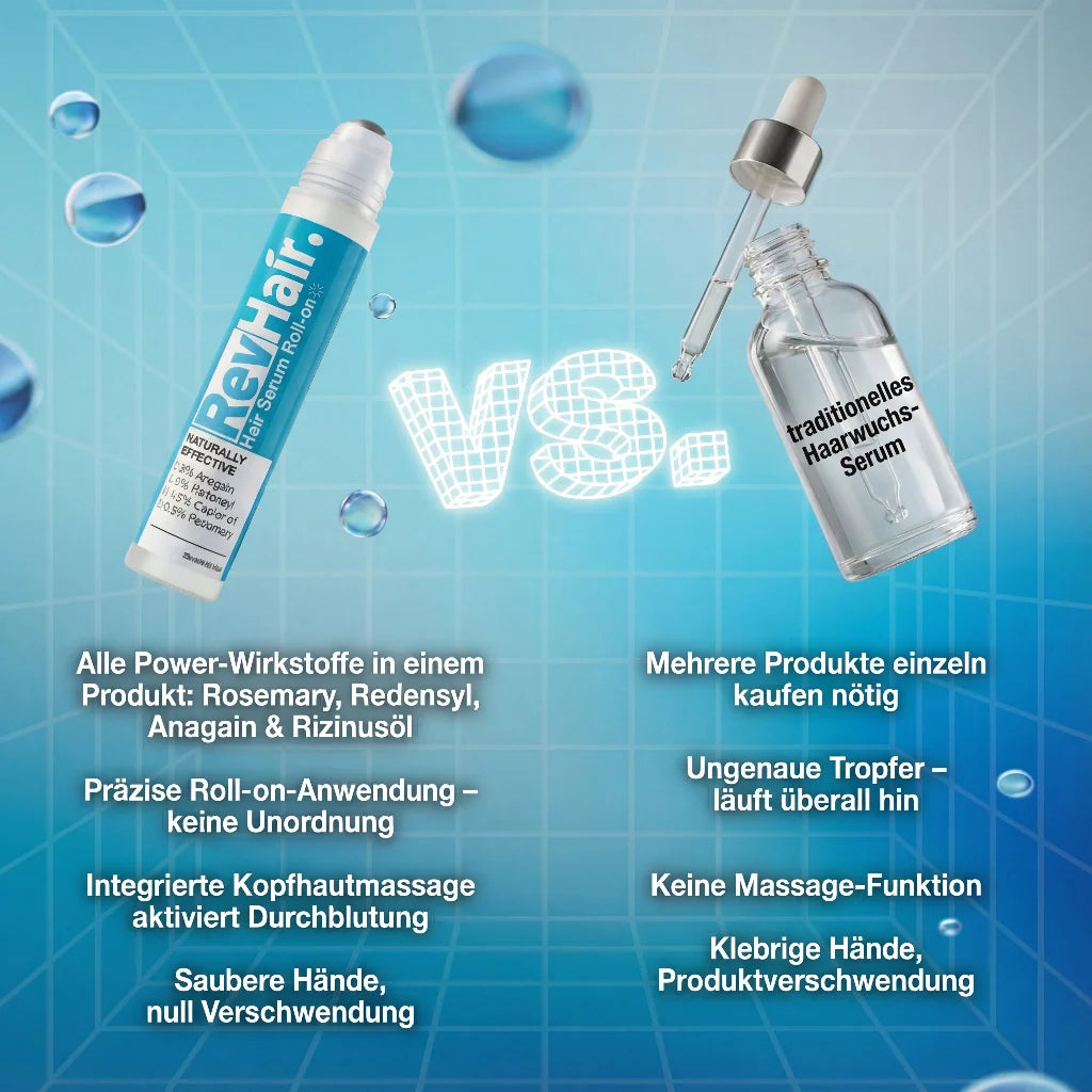 RevHair Vorteilspackung Roll-on - Professionelle Haarpflege gegen Haarausfall und Haarbruch